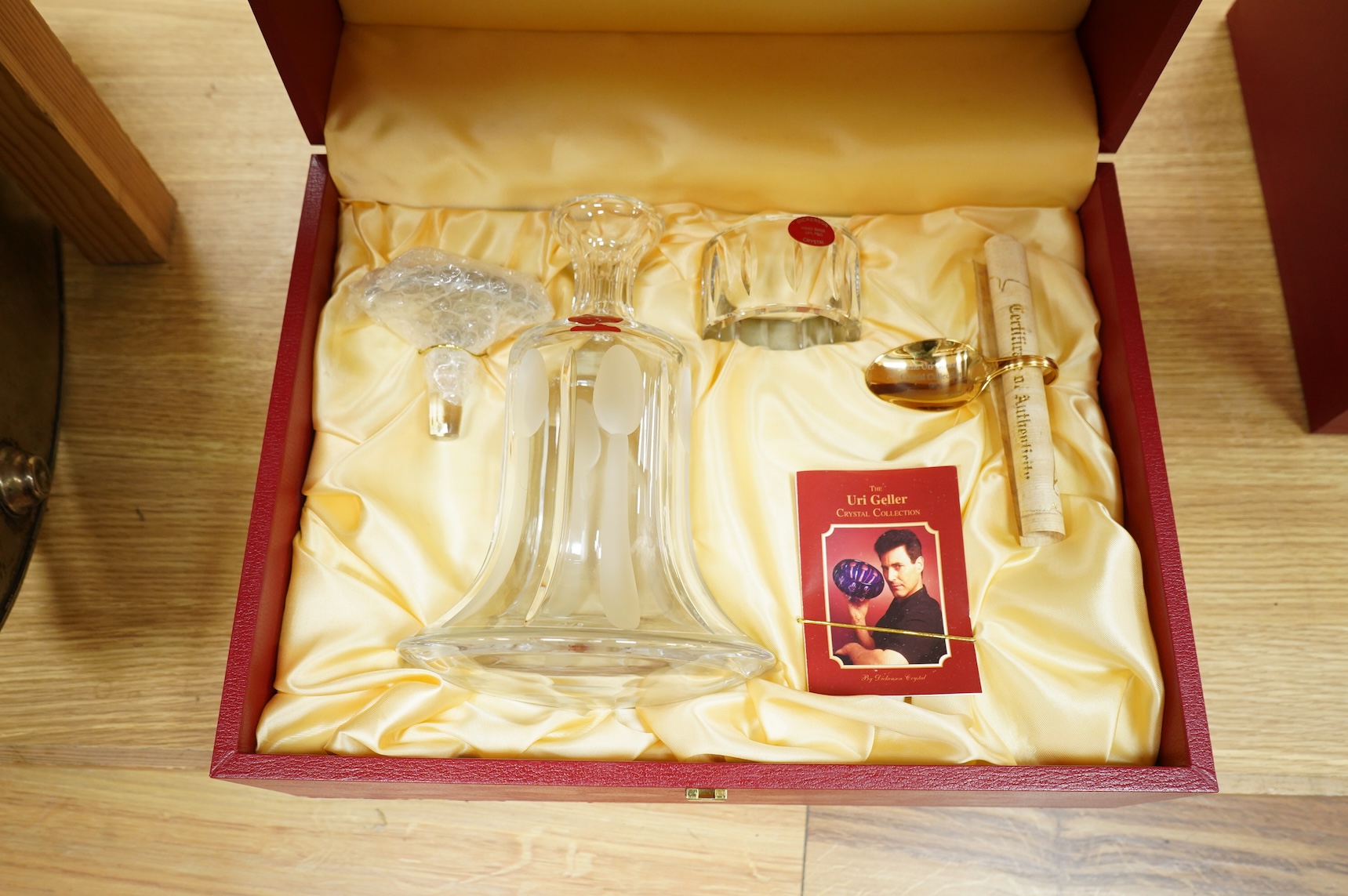 The Uri Geller Crystal Collection - three cased sets by Dickenson Crystal